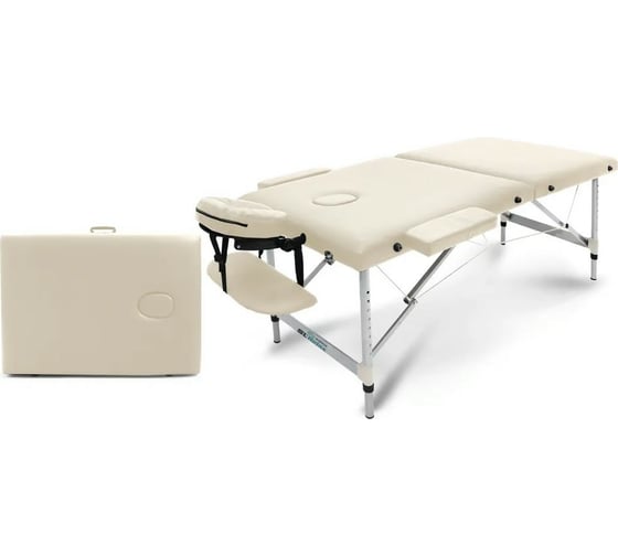 Складной массажный стол Start Line SL Relax Aluminium, с вырезом для лица, подголовником BM2723-2
