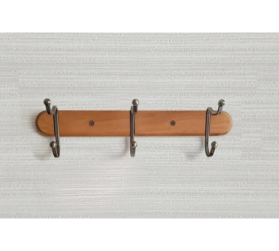Прочная планка Tatkraft CHARM с 3 крючками, бежевая 10918 1