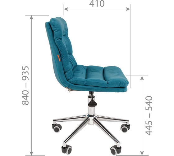 Компьютерное кресло CHAIRMAN Home 115 ткань бирюза 00-07079124