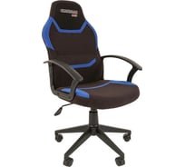 Игровое кресло CHAIRMAN Game 9 new ткань черный, синий 00-07104730