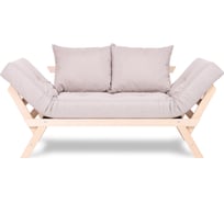 Кушетка Dr. Bronz Wood Melody натуральное дерево, песочный матрас с подушками, 200x70x61 см SI0301061