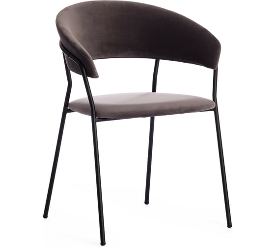 Кресло Tetchair TURIN mod. 0129571 металл/вельвет, 56x50x78 см, 4 шт серо-коричневый S108 84 15524 1