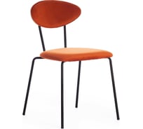 Стул Tetchair NEO mod. 0139014 металл/вельвет, 44x54x79 см, 2 шт оранжевый S108 126 BRICK/черный 15523