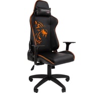 Игровое кресло CHAIRMAN game 40 экокожа черный, оранжевый 00-07103257