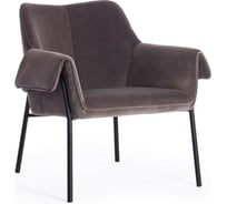 Кресло Tetchair BESS mod. 0179471 металл/вельвет, 70x71x75 см, серо-коричневый S108 84 15529