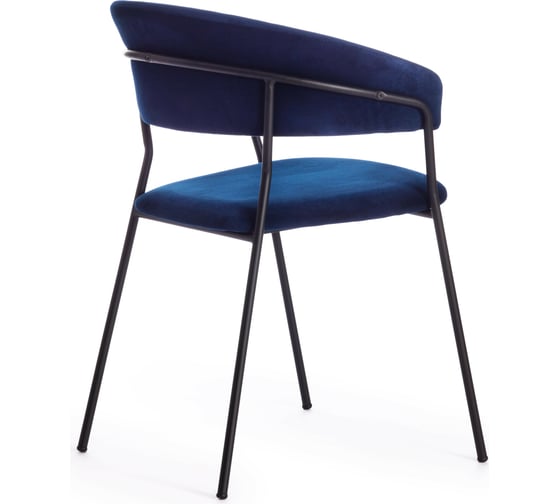 Кресло Tetchair TURIN mod. 0129571 металл/вельвет, 56x50x78 см, 4 шт темно-синий S108 117 DARK 15526