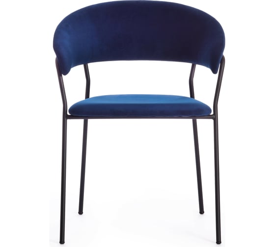 Кресло Tetchair TURIN mod. 0129571 металл/вельвет, 56x50x78 см, 4 шт темно-синий S108 117 DARK 15526