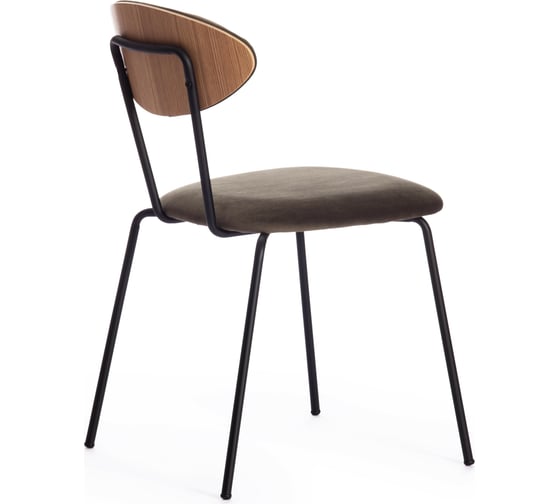 Стул Tetchair NEO mod. 0139014 металл/вельвет, 44x54x79 см,2 шт хаки S108 85 DARK TAN/черный 15522