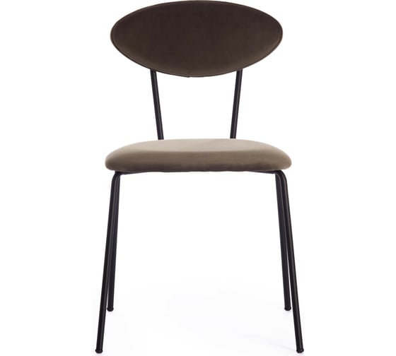 Стул Tetchair NEO mod. 0139014 металл/вельвет, 44x54x79 см,2 шт хаки S108 85 DARK TAN/черный 15522
