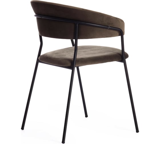 Кресло Tetchair TURIN mod. 0129571 металл/вельвет, 56x50x78 см, 4 шт хаки S108 85 DARK TAN/черный 15528