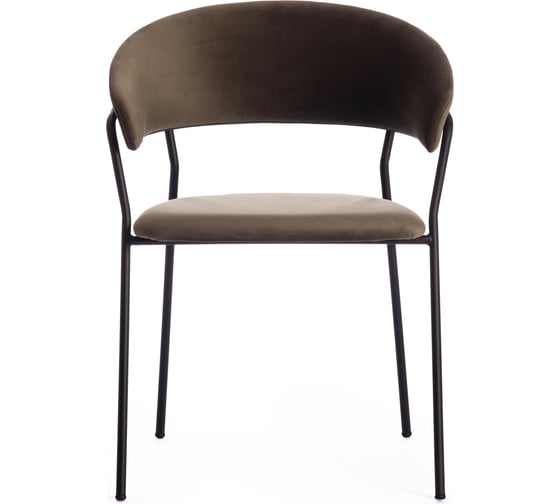 Кресло Tetchair TURIN mod. 0129571 металл/вельвет, 56x50x78 см, 4 шт хаки S108 85 DARK TAN/черный 15528