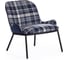 Кресло Tetchair DUKEN mod. 0179322 металл/ткань, 79x59x66 см, синий/синяя шотландка/черный 15533 1