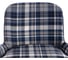 Кресло Tetchair DUKEN mod. 0179322 металл/ткань, 79x59x66 см, синий/синяя шотландка/черный 15533 6