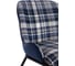Кресло Tetchair DUKEN mod. 0179322 металл/ткань, 79x59x66 см, синий/синяя шотландка/черный 15533 7