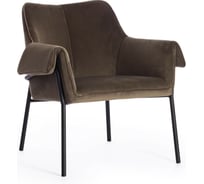 Кресло Tetchair BESS mod. 0179471 металл/вельвет, 70x71x75 см, хаки S108 85 DARK TAN/черный 15532