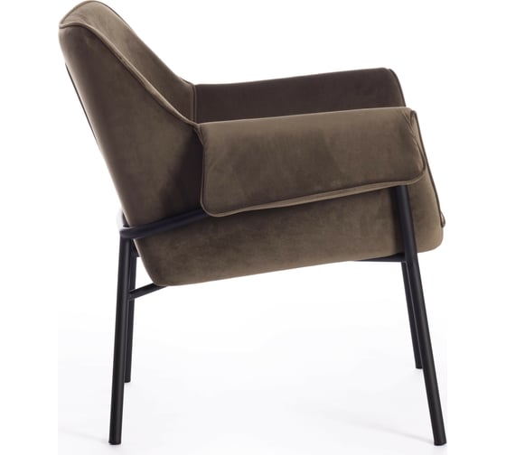 Кресло Tetchair BESS mod. 0179471 металл/вельвет, 70x71x75 см, хаки S108 85 DARK TAN/черный 15532
