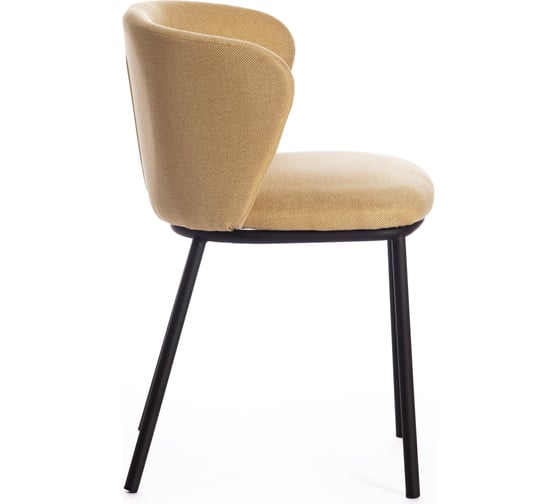 Стул Tetchair MANDY mod. 0139131металл/ткань, 53x55x76 см, 2 шт желтый HERITAGE-1055 YELLOW/черный 15517