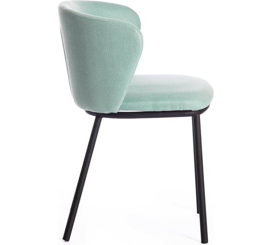 Стул Tetchair MANDY mod. 0139131 металл/ткань, 53x55x76 см, 2 шт бирюзовый HERITAGE-1061 WATER/черный 15516