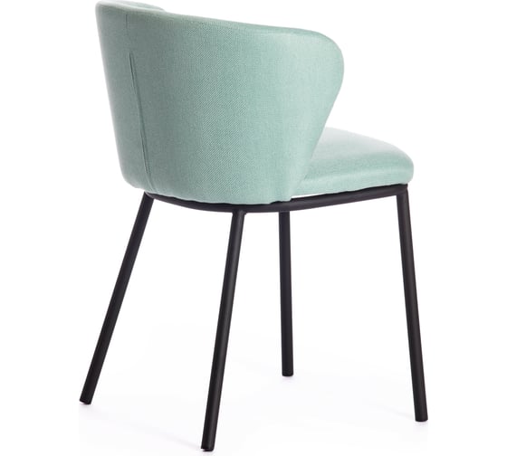 Стул Tetchair MANDY mod. 0139131 металл/ткань, 53x55x76 см, 2 шт бирюзовый HERITAGE-1061 WATER/черный 15516