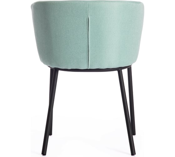 Стул Tetchair MANDY mod. 0139131 металл/ткань, 53x55x76 см, 2 шт бирюзовый HERITAGE-1061 WATER/черный 15516