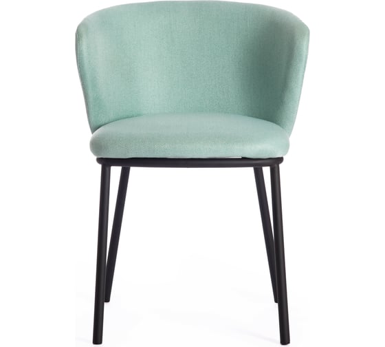Стул Tetchair MANDY mod. 0139131 металл/ткань, 53x55x76 см, 2 шт бирюзовый HERITAGE-1061 WATER/черный 15516