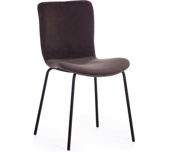 Стул Tetchair GILLIAN mod. 0137017-NI металл/вельвет, 45x52,5x78 см, 2 шт серо-коричневый S108 84 Tetchair 15509 1