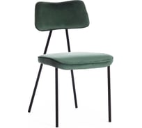 Стул Tetchair SILVIA mod. 0139124 металл/вельвет, 46,5x59x82,5 см, 4 шт голубой S108 CYAN 94/черный 15536