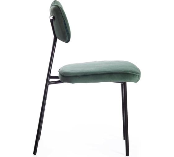 Стул Tetchair SILVIA mod. 0139124 металл/вельвет, 46,5x59x82,5 см, 4 шт голубой S108 CYAN 94/черный 15536