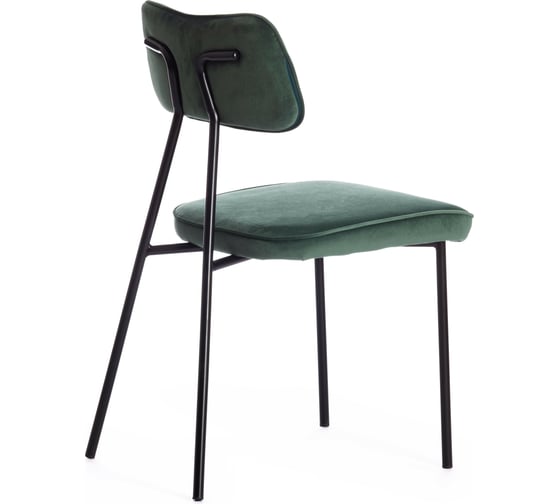 Стул Tetchair SILVIA mod. 0139124 металл/вельвет, 46,5x59x82,5 см, 4 шт голубой S108 CYAN 94/черный 15536