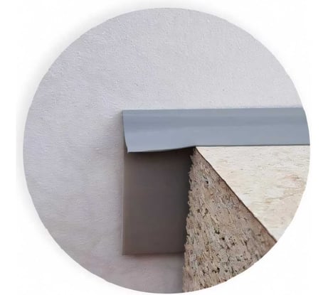 Уплотнитель для столешниц ООО ДЕКОПЛИНТ 3050 мм Г-образный гибкий серый 1391