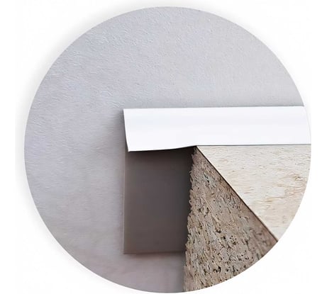 Уплотнитель для столешниц ООО ДЕКОПЛИНТ 3050 мм Г-образный гибкий белый 1384