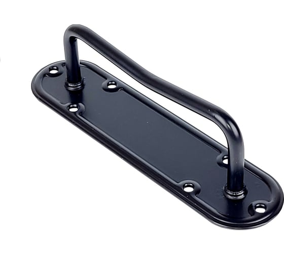 Ручка ALDEGHI LUIGI SPA на пластине 200x50x135x2,2 мм, сталь, цвет черный 950VN20_P8