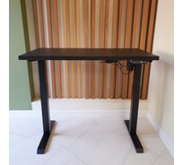 Стол StolStoya МОТОР UP с регулируемой высотой подстолье черное и столешница МДФ эмаль черная 140x70 SE211IBB14070