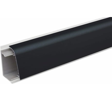 Плинтус алюминиевый ООО ДЕКОПЛИНТ РИО-Ч черный, 3 м 2398
