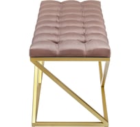 Банкетка GreenWeen ZUMA, золотая, Mocco, каретная стяжка GW-ZUMA-M-110G-K