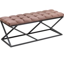 Банкетка GreenWeen ZUMA, черная, Mocco, каретная стяжка GW-ZUMA-M-110B-K