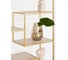 Стеллаж GreenWeen OLIVIA, золотой, полки керамика Ivory 1950x700x300 GW-OLIVIA-G-KI 3