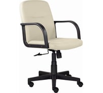 Кресло BRABIX "Top MG-333", с подлокотниками, кожзам, бежевое, 532554