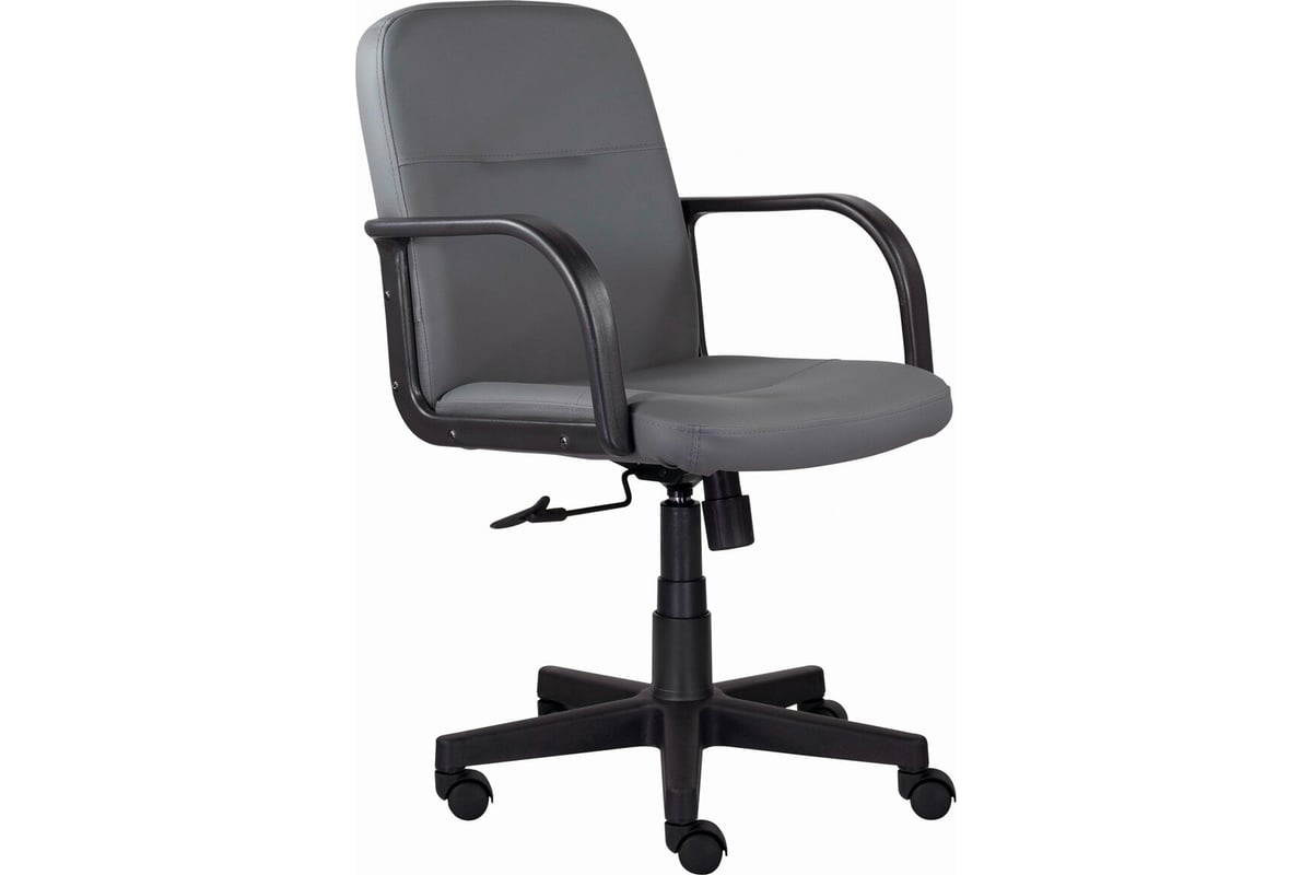 Кресло BRABIX "Top MG-333", с подлокотниками, кожзам, серое, 532555 ...