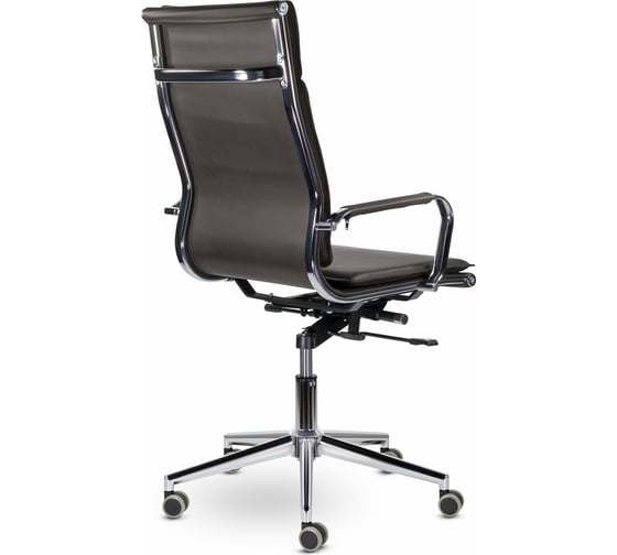 Офисное кресло BRABIX PREMIUM "Kayman EX-532", экокожа, хром, темно-коричневое, 532545