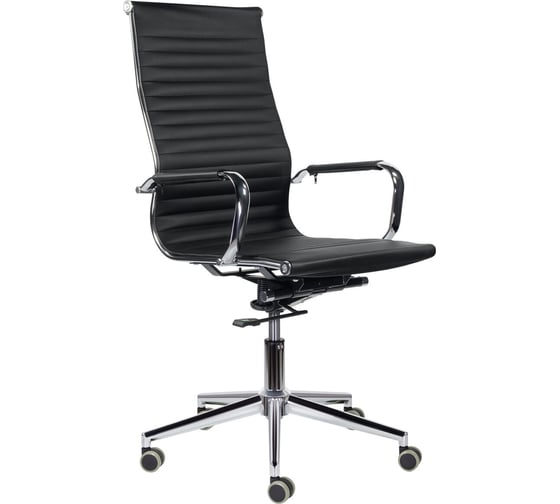 Офисное кресло BRABIX PREMIUM "Intense EX-531", экокожа, хром, черное, 532540