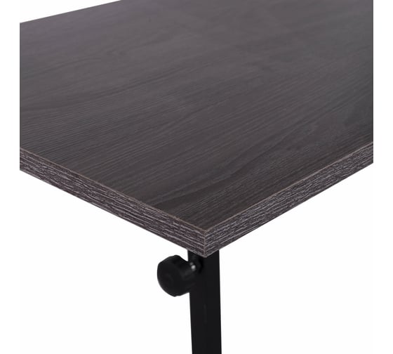 Стол BRABIX Smart CD-015, 600x380x670-880 мм, ЛОФТ, регулируемый, колеса, металл/ЛДСП ясень 641887