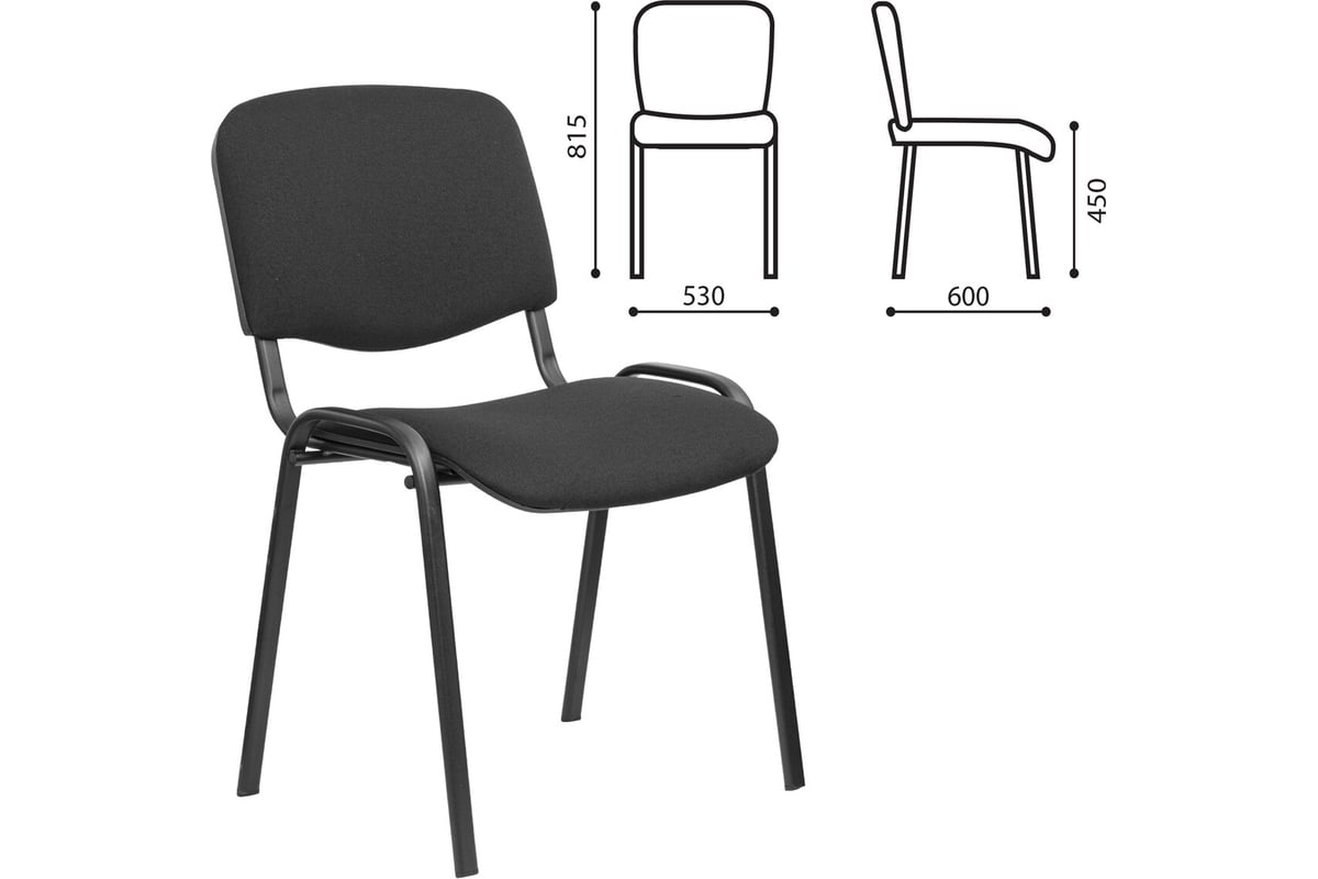 Стул Staff Iso Lite ткань черная (С-11) CF-008 532562 - выгодная цена ...