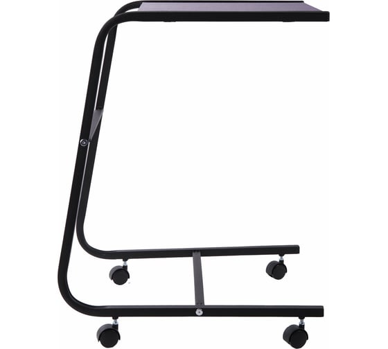 Стол BRABIX Smart CD-012, 500x580x750 мм, ЛОФТ, на колесах, металл/ЛДСП ясень, каркас черный 641881