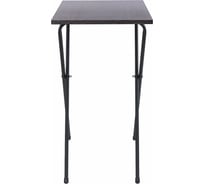 Стол BRABIX "Smart CD-011", 600x380x705 мм, ЛОФТ, складной, металл/ЛДСП ясень, каркас черный, 641879