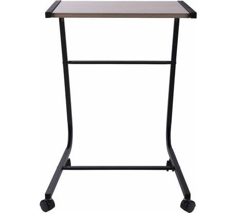 Стол BRABIX "Smart CD-012", 500x580x750 мм, ЛОФТ, на колесах, металл/ЛДСП дуб, каркас черный, 641880