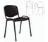 Стул Staff Iso Plast черный каркас, пластик черный CF-009 532569 2