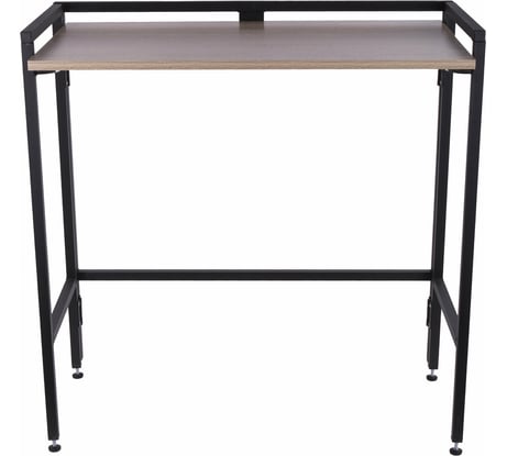 Стол BRABIX "Smart CD-009", 800x455x795 мм, ЛОФТ, складной, металл/ЛДСП дуб, каркас черный, 641874