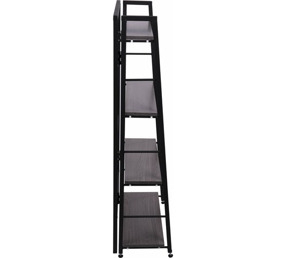 Стеллаж BRABIX "Smart SH-007", 605x295x1193 мм, ЛОФТ, трапеция, складной, металл/ЛДСП ясень каркас 641873