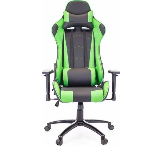 Кресло Everprof Lotus S9 экокожа зеленый/черный Lotus S9 Green